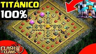 Como Hacer 100% FÁCIL en "Titánico"  Campaña de DUENDES modo UN JUGADOR Clash of Clans