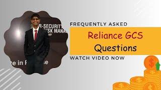 Reliance Gcs most asked questions || Recruitment 2024 || Jobs ||