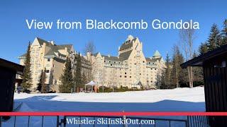 View from Blackcomb Gondola of Whistler ski-in ski-out real estate - whistlerskiinskiout.com