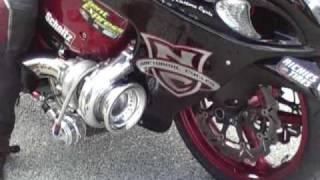 Turbo Hayabusas at the dragstrip, pro street AMA