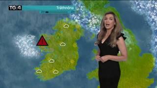 TG4 weather presenter was 'struck by lightning' live on air