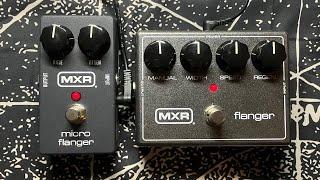 MXR micro flanger M152 vs MXR flanger M117R into a Laney Lionheart Amp #mxr