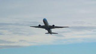 KLM 787 DREAMLINER FULL THROTTLE take off from Kaagbaan runway 24 EHAM