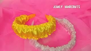 scrunchie headband tutorial is now on Jeanly Handcrafts channel