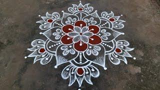 sankranti special rangoli design 5*3dots Anu'sworld newyear rangoli festival kolam pandagamuggulu