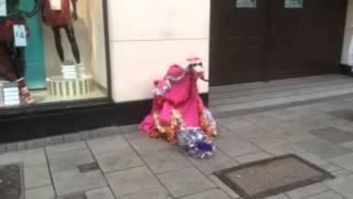 Is this Bristol's most bizarre busker?