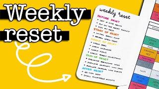 Starting the Week Organised  My Weekly Reset Routine