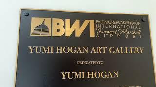 Visiting Yumi Hogan Art Gallery, Baltimore Washington International (BWI) Airport