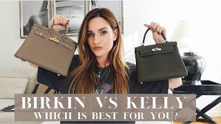 HERMES BIRKIN 25 VS KELLY 25 TOGO LEATHER  | DETAILED REVIEW & COMPARISON | MOD-SHOTS, WHAT FITS