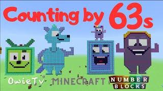 Counting by 63s Song Numberblocks Minecraft | Skip Counting by 63 | Math and Number Songs for Kids