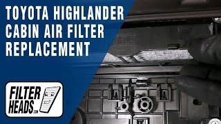 How to Replace Cabin Air Filter 2020 Toyota Highlander | AQ1262C