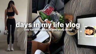 vlog: hot yoga, studying at a café, errands, and lots of hauls!