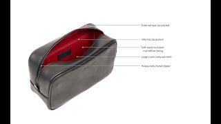 Black Leather Toiletry Bag | The Best Toiletry Bag in 2021 | Illicium London | Illicium