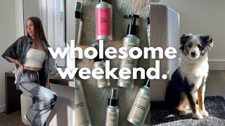 WEEKEND VLOG | feel good mood, dissh haul, nighttime skincare routine & Grey’s 6mo old!