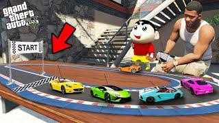 Shinchan and Franklin Race With Rc Cars In Gta 5 Tamil