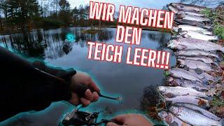 Wir machen den Teich leer, DIESER Spoon rasiert alles und bringt Forellen Angelpark Lüneburger Heide