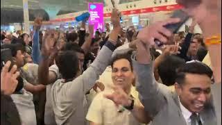 Celebrations At Mumbai Airport After India Won The World Cup 2024