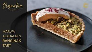 Marwa Alkhalaf's Ranginak - Persian Date Tart with Spiced Crème Fraîche