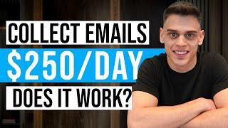 Make Money Online Collecting Emails ($1,25 PER EMAIL!) - No Investment Required