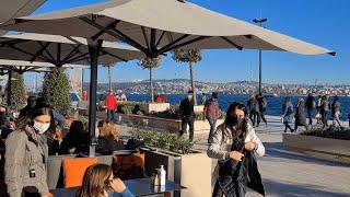 GALATAPORT ISTANBUL, A COMPLETE VIRTUAL TOUR - RESTAURANTS, BARS AND SHOPS, DECEMBER 2021, 4k WALK