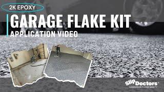 2K Epoxy Garage Floor Paint Kit with Flakes by SlipDoctors - Application Video