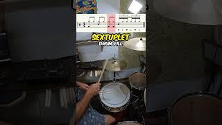  Hi hat SEXTUPLET drum fill!  Beginner Drum Lesson #shorts #drumlessons #drumfill