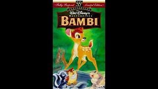 Opening To Bambi (1997) VHS