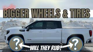 UPGRADED WHEELS & TIRES for GMC Sierra AT4! Mount, Balance & Full Review!