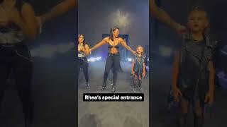 Rhea Ripley's special entrance at Fanatics Events