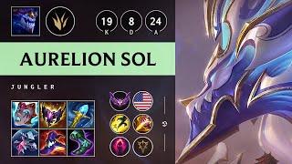 Aurelion Sol Jungle vs Graves: Godlike - NA Master Patch 14.19