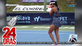 Alex Eala, inuwi ang singles at doubles title mula sa W100 Vitoria-Gasteiz Tournament... | 24 Oras