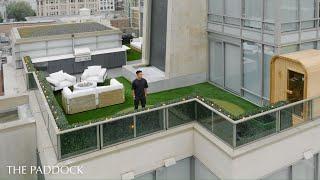 My Dream Condo Terrace Tour // Golf, Sauna, Fire Table, Waterfall (2024)