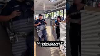 Racist Asian calls the police on me, full video on my channel #shorts  #blackblondeabroad #youtube