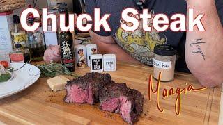 Thick Juicy Steak That Doesn’t Break The Bank, Porcini & Garlic Chuck Roast Slow Cooked on Any Grill