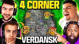 The 4 CORNER CHALLENGE on NEW Warzone Verdansk!