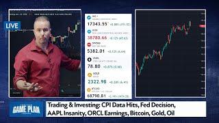 Trading & Investing: CPI Data Hits, Fed Decision, AAPL Insanity, ORCL Earnings, Bitcoin, Gold, Oil