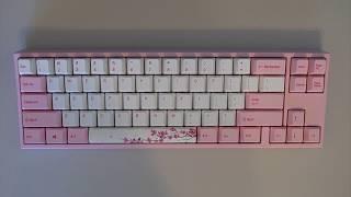 Ducky x Varmilo Miya Pro Sakura - Keyboard Unboxing + Visuals