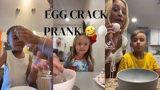 hilarious egg crack prank on kids  || tiktok compilation