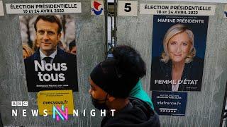 French election: Far-right Le Pen closes in on Macron - BBC Newsnight