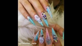 David nail design, Cách vẽ hoa lên móng tay, How to draw flowers on nails, #10