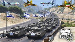 Irani Fighter Jets Attack on Israeli Tanks Convoy | Iran vs Israel - GTA 5