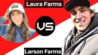 Laura Farms Vs Larson Farms | Laura Farms First Wedding Video | New Harvest Shop Tour | Proposal