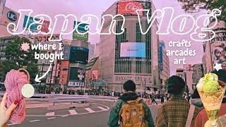 yarn shopping in Tokyo [ craft supplies, arcades, Team Labs ] Japan Vlog