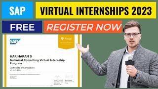 Free SAP online Internship with Certificate | What is SAP technical consulting | Learn SAP software