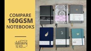 Comparing Six 160gsm Bullet Journal Notebooks | Stationery Nerd REVIEW