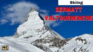 ZERMATT SKIING - Klein Matterhorn to Valtournenche Italy | Skiing from Switzerland to Italy