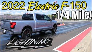 Here’s how fast the 2022 F-150 Lightning Runs the 1/4 Mile! *TRX EATER!