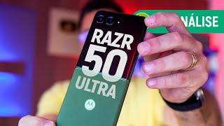 RAZR 50 ULTRA: CELULAR DOBRÁVEL Motorola traz BOAS TELAS, SOM e BATERIA | Análise / Review