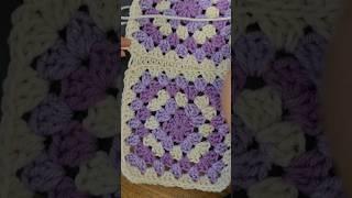 using the mattress stitch ! #crochet #grannysquare #sewing #foryou #fyp #viral