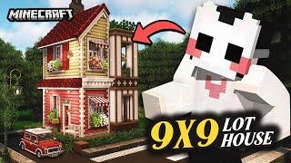 I built a CUTE 9X9 Lot House in Minecraft with Cocricot Mod!